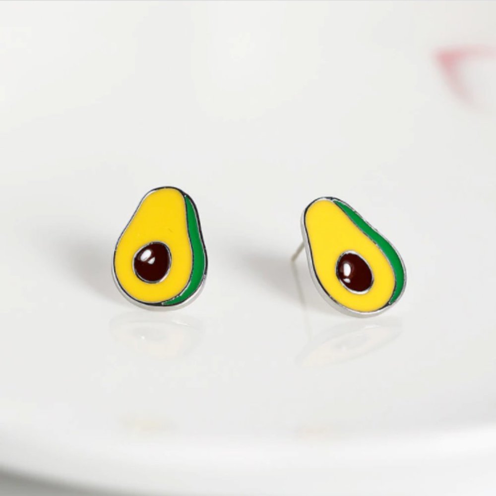 🆕 Avocado Stud Earrings